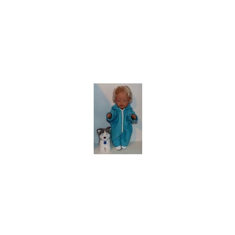 winterpak aqua blauw baby born 43cm
