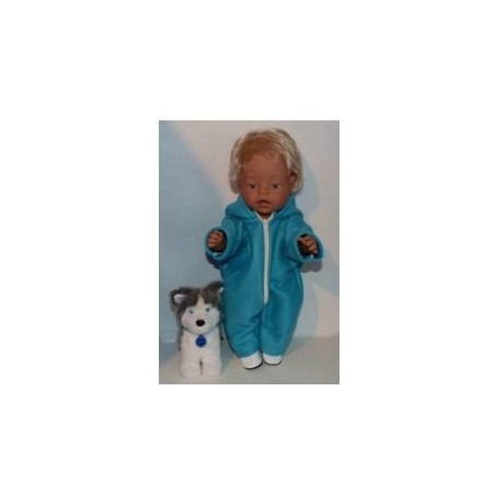 winterpak aqua blauw baby born 43cm