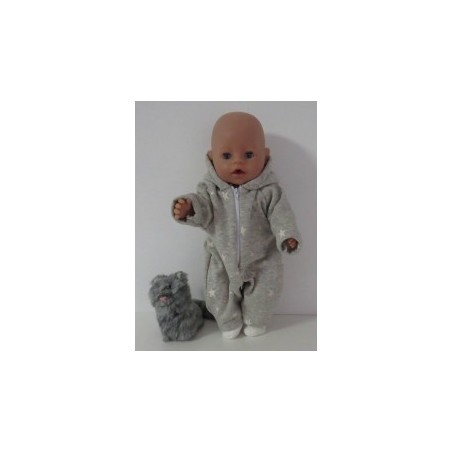winterpak grijs sterren baby born 43cm