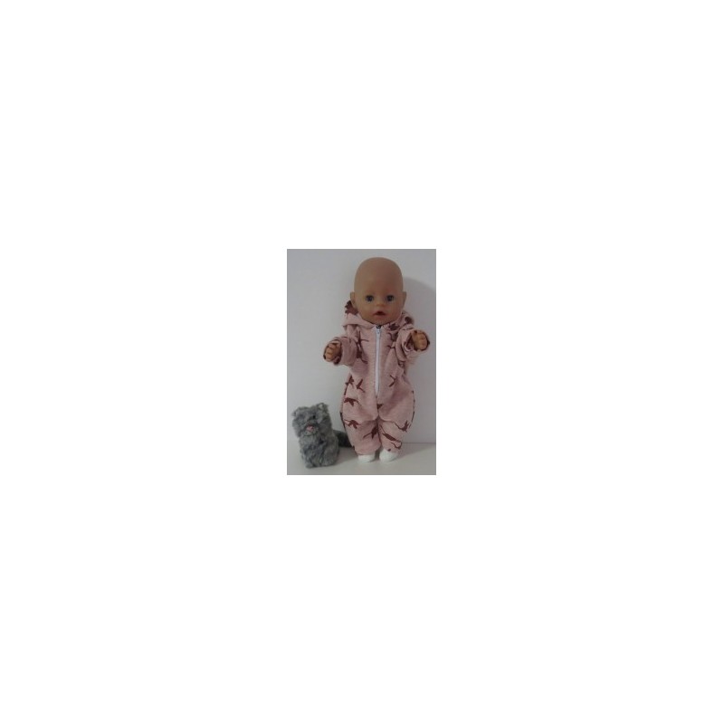 winterpak roze vogels baby born 43cm