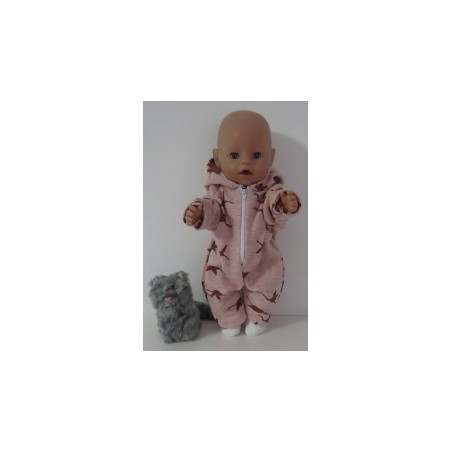 winterpak roze vogels baby born 43cm
