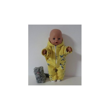 winterpak geel vogels  baby born 43cm