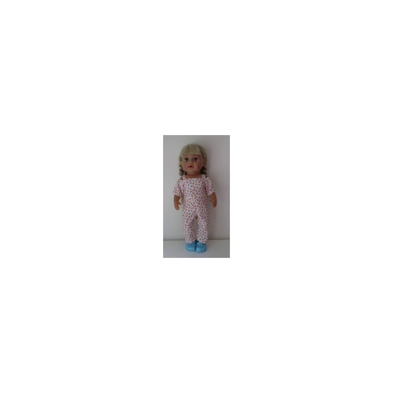 jumpsuit oranje bladeren baby born 43cm