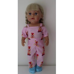 jumpsuit roze joki baby born 43cm