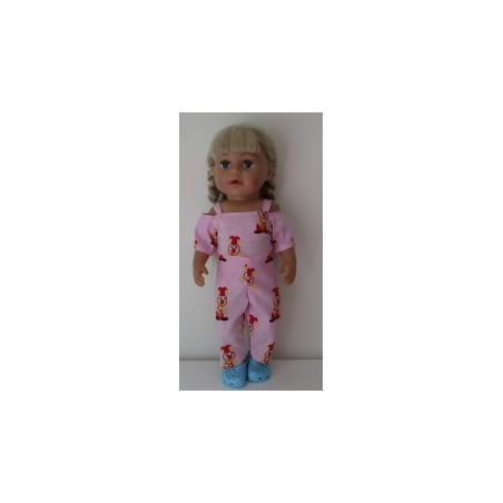 jumpsuit roze joki baby born 43cm