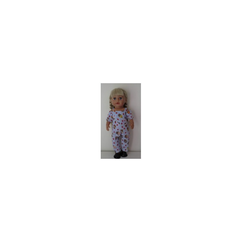 jumpsuit blauw cupe cake baby born 43cm