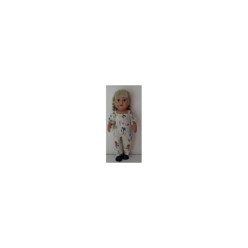 jumpsuit leeuw baby born 43cm