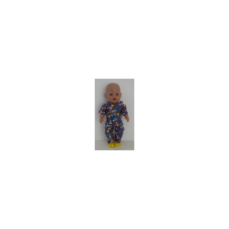 jumpsuit hartjes baby born 43cm