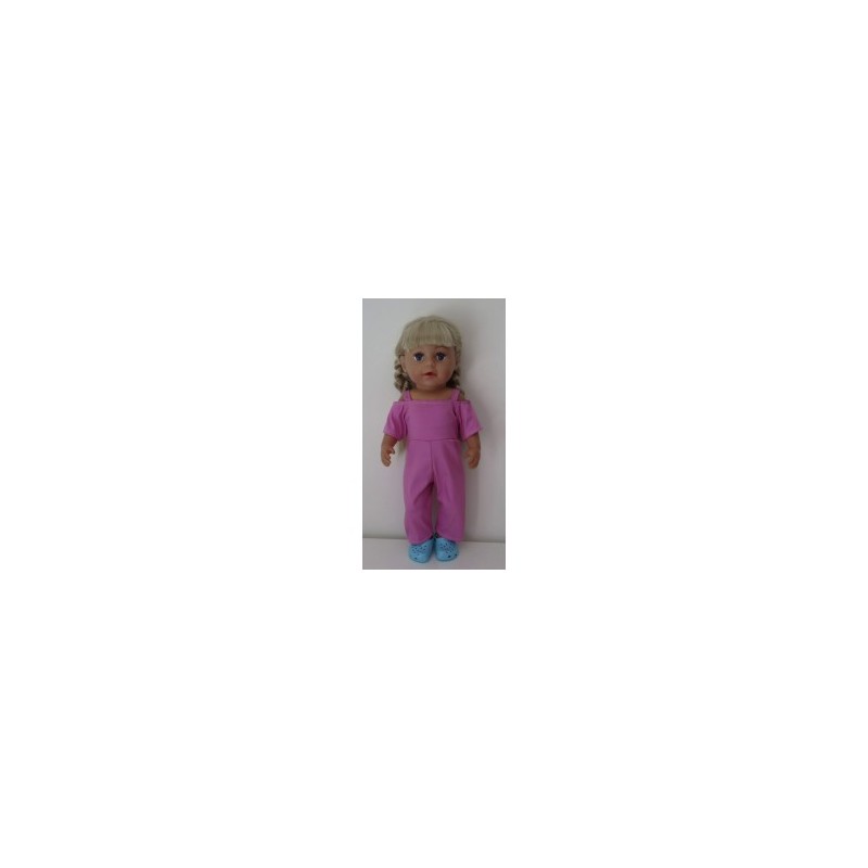 jumpsuit hard roze baby born 43cm