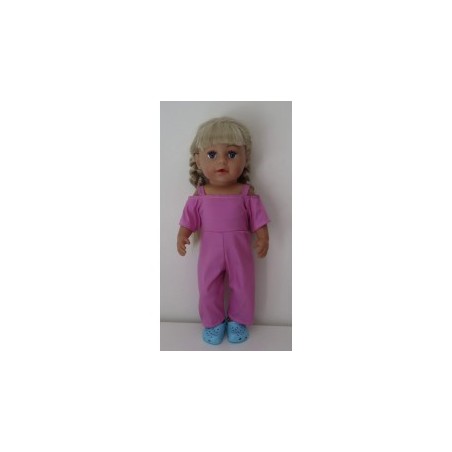jumpsuit hard roze baby born 43cm