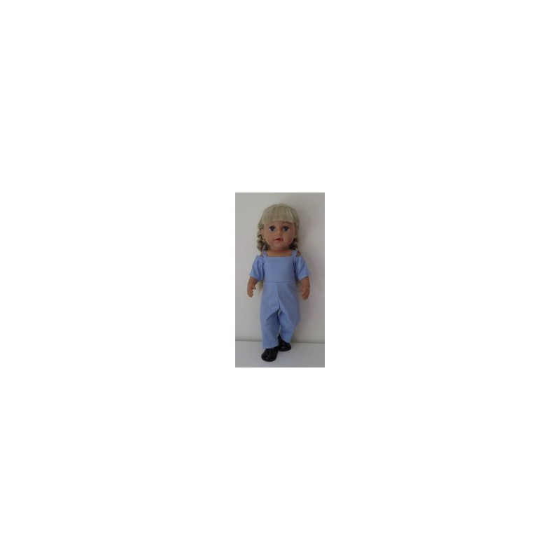 jumpsuit blauw baby born 43cm