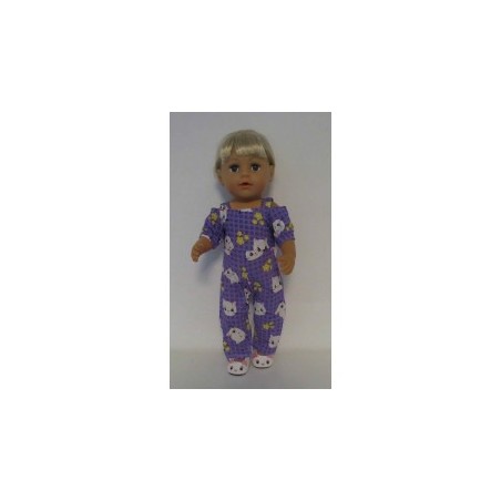 jumpsuit lila kat baby born 43cm