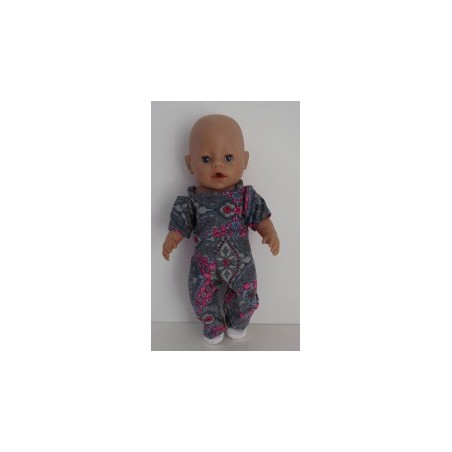 jumpsuit grijs baby born 43cm