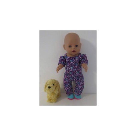 jumpsuit paars baby born 43cm