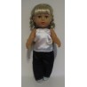 slaapset zwart met wit baby born 43cm