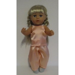 slaapset zalm roze  baby born 43cm