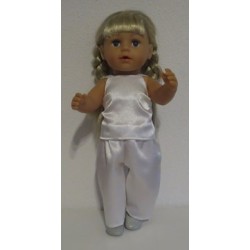 slaapset wit baby born 43cm