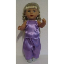 slaapset paars baby born 43cm