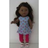 zomersetje blauw roosjes baby born 43cm