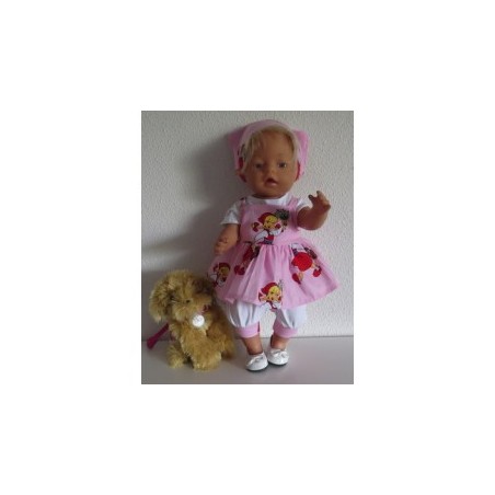 zomersetje roze baby born 43cm