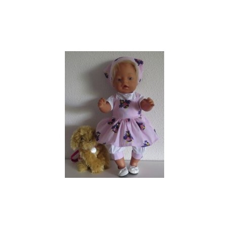 zomersetje roze jet baby born 43cm