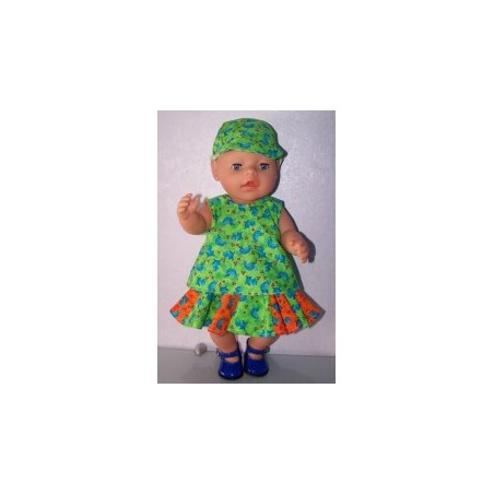 zomersetje kikkers  baby born 43cm