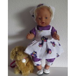 zomersetje wit jet baby born 43cm