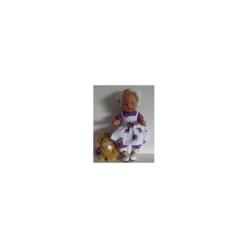 zomersetje wit jet baby born 43cm