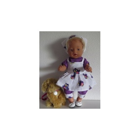 zomersetje wit jet baby born 43cm