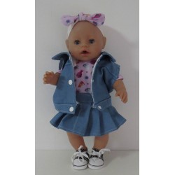 plooirok trollz baby born 43cm