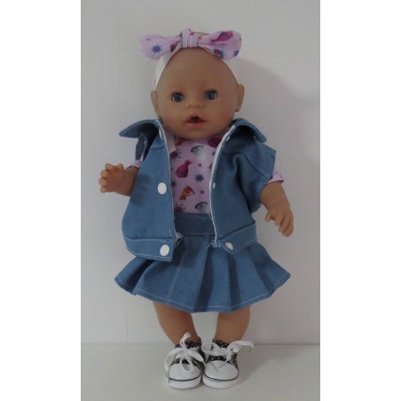plooirok trollz baby born 43cm