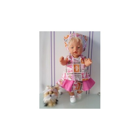 zomersetje hello kitty peace baby born 43cm