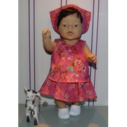 zomersetje hipdepip hard roze baby born 43cm
