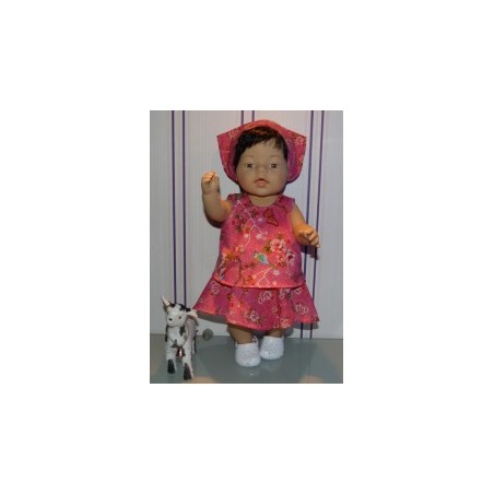 zomersetje hipdepip hard roze baby born 43cm