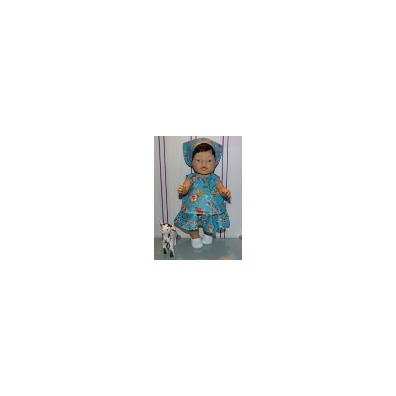zomersetje hipdepip blauw baby born 43cm