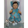zomersetje hipdepip blauw baby born 43cm