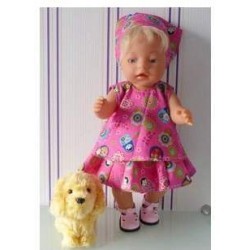 zomersetje matroeska roze baby born 43cm