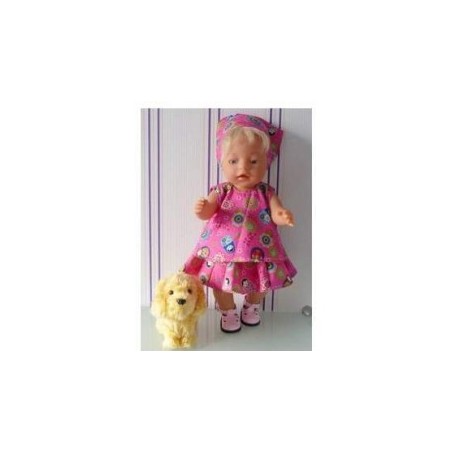 zomersetje matroeska roze baby born 43cm