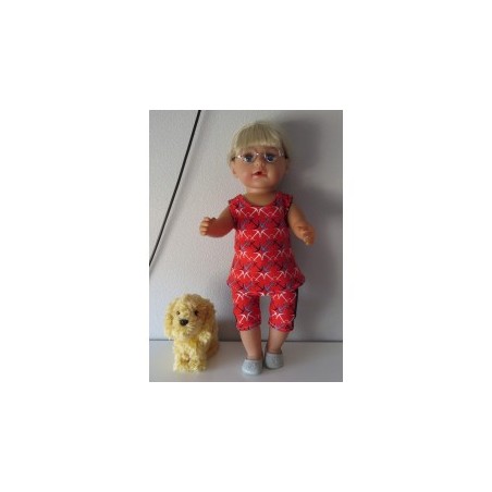 zomersetje rood ankers baby born 43cm