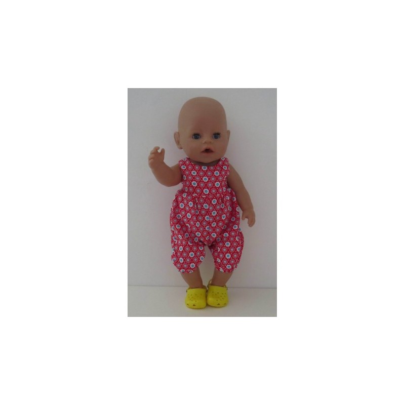 speelpakje rood baby born 43cm