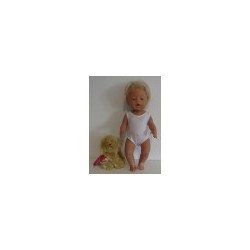badpak wit glimmend  baby born 43cm