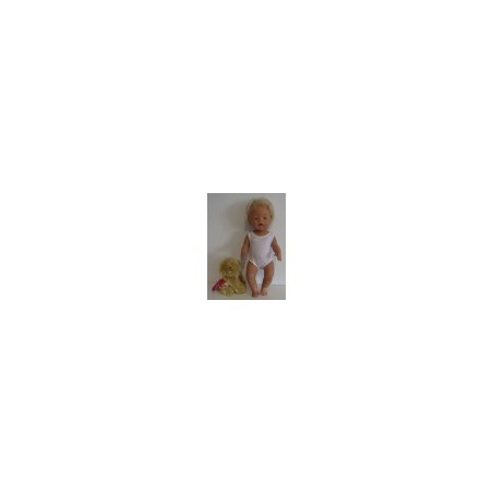 badpak wit glimmend  baby born 43cm