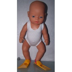 badpak met gekleurde stippen baby born 43cm