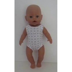 badpak met licht bruin baby born 43cm