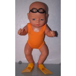 badpak oranje baby born 43cm