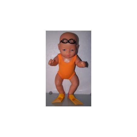 badpak oranje baby born 43cm
