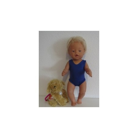 badpak donker blauw baby born 43cm