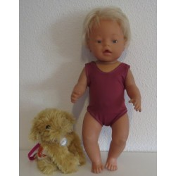 badpak oud roze baby born 43cm