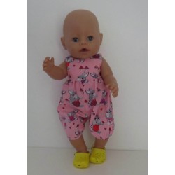 speelpakje roze konijnen baby born 43cm