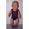 badpak donker paars baby born 43cm